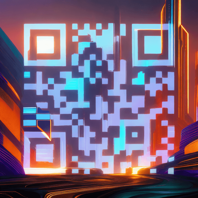 Exemplo de código QR de IA nº #3